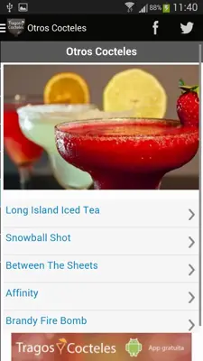 Tragos y Cocteles android App screenshot 1