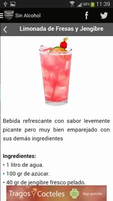 Tragos y Cocteles android App screenshot 2