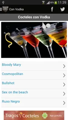 Tragos y Cocteles android App screenshot 5